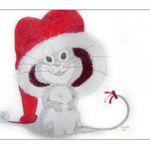Santa Mouse 9″x 12″