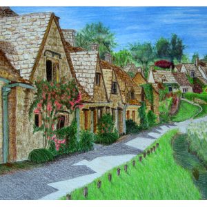 Southern English Village 8″x 10″
