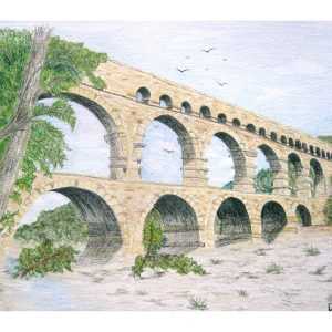 Double Bridge, Provencal, France 8″x 10″