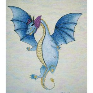 Iggy the Dragon 11″x 14″
