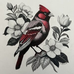 Gray Robin 8×10